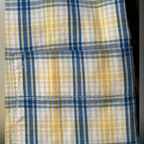 Saddlebred NWT 2XL Short Sleeve Button Down Front Pocket Plaid Shirt - Picture 3 of 5